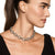 Sculpted Cable Oval Link Necklace in Sterling Silver, 18mm