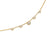 Petite Modern Renaissance Station Chain Necklace in 18K Yellow Gold with Diamonds, 3.4mm