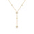 Starburst Y Necklace in 18K Yellow Gold with Diamonds, 76.7mm