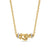 Petite Buckle Necklace in 18K Yellow Gold with Diamonds, 16.2mm
