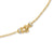 Petite Buckle Necklace in 18K Yellow Gold with Diamonds, 16.2mm