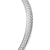 Bold Crossover Collar Necklace in Sterling Silver, 10mm