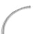 Bold Crossover Collar Necklace in Sterling Silver, 10mm