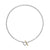 DY Madison Heart Toggle Chain Necklace in Sterling Silver with 18K Yellow Gold, 3mm