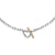 DY Madison Heart Toggle Chain Necklace in Sterling Silver with 18K Yellow Gold, 3mm