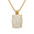 Chatelaine Elongated Pendant Necklace in 18K Yellow Gold with Diamonds, 19mm