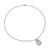 Chatelaine Elongated Pendant Necklace in Sterling Silver with Diamonds, 19mm