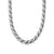 Sculpted Cable Chain Necklace in Sterling Silver, 10mm