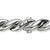 Sculpted Cable Chain Necklace in Sterling Silver, 10mm
