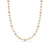 Petite Starburst Tennis Necklace in 18K Yellow Gold with Diamonds, 8.8mm