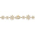 Petite Starburst Tennis Necklace in 18K Yellow Gold with Diamonds, 8.8mm