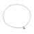 Petite Puffy Cable Heart Necklace in Sterling Silver, 7.4mm