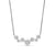 Starburst Cluster Necklace in Sterling Silver with Diamonds, 15.5mm
