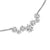 Starburst Cluster Necklace in Sterling Silver with Diamonds, 15.5mm