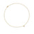 Petite Starburst Station Necklace in 18K Yellow Gold with Diamonds, 7mm