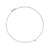 Petite Starburst Station Necklace in Sterling Silver with Diamonds, 7mm