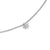 Petite Starburst Station Necklace in Sterling Silver with Diamonds, 7mm