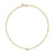 Pavé Bead Box Chain Necklace in 18K Yellow Gold with Diamonds, 1.7mm