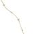 Petite Starburst and Pearl Station Chain Necklace in 18K Yellow Gold with Pearls and Diamonds, 6mm