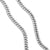 Curb Chain Necklace in Sterling Silver, 8mm