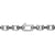 Streamline Link Necklace in Sterling Silver with Black Diamonds, 5.5mm