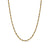 Streamline Faceted Chain Necklace in 18K Yellow Gold with Forged Carbon, 4.3mm