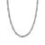 Chevron Oval Link Necklace in Sterling Silver, 7mm