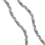 Chevron Oval Link Necklace in Sterling Silver, 7mm