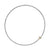 Cross Station Necklace in Sterling Silver with 14K Yellow Gold, 3.6mm, 24"