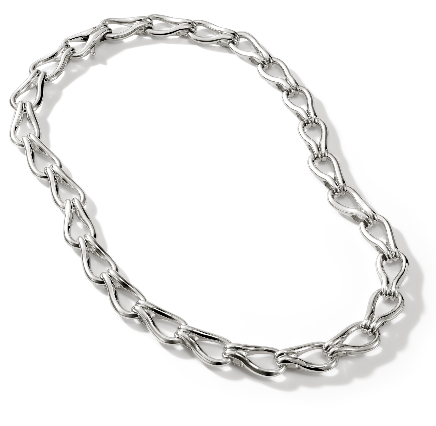 John Hardy Surf Silver Link Necklace