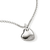 John Hardy Pebble Sterling Silver Heart Pendant Chain Necklace with Diamonds
