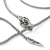 John Hardy Naga Lariat Necklace with Blue Sapphire Eyes