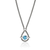 John Hardy Icon Sterling Silver Swiss Blue Topaz Chain Necklace