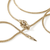 John Hardy Naga Yellow Gold Diamond Dragon Lariat Necklace