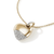 John Hardy Pebble Yellow Gold Heart Diamond Pendant Chain Necklace