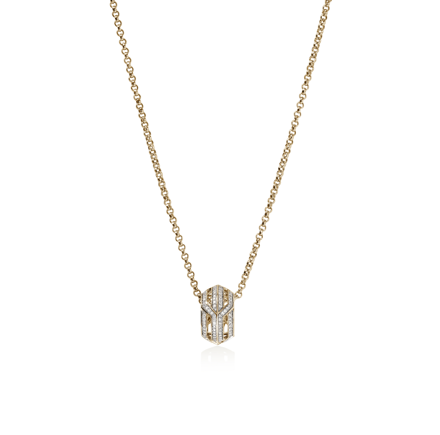 John Hardy Icon Yellow Gold Diamond Pendant