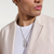 John Hardy Icon 50 Sterling Silver Tag Necklace on Model