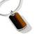 John Hardy Surf Silver Dog Tag Chain Necklace with Tiger&#39;s Eye