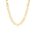 Roberto Coin Designer Gold Mixed Link Chain Necklace