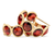 Marco Bicego Jaipur Yellow Gold Garnet Hoop Earrings