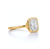 Fink's Exclusive Radiant Cut Bezel Set Diamond Engagement Ring in Yellow Gold