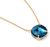 Marco Bicego Jaipur Yellow Gold London Blue Topaz Pendant Necklace