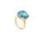Marco Bicego Jaipur Yellow Gold Blue Topaz Cocktail Ring