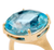 Marco Bicego Jaipur Yellow Gold Blue Topaz Cocktail Ring