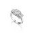 Fink&#39;s Exclusive Platinum Round Diamond Three Stone Engagement Ring