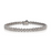 Sabel Collection White Gold Round Diamond Bezel Set Illusion Line Bracelet