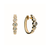 Sabel Collection Yellow Gold Bezel Set Diamond Hoop Earrings