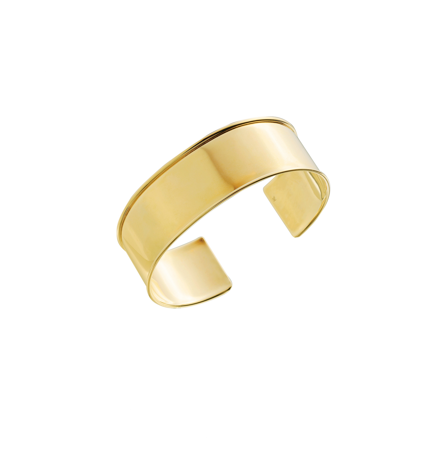 Sabel 14K Yellow Gold Wide Cuff Bangle