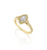 The Studio Collection Marquise and Round Diamond Engagement Ring