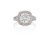 Fink&#39;s Exclusive Round Diamond Double Halo Engagement Ring